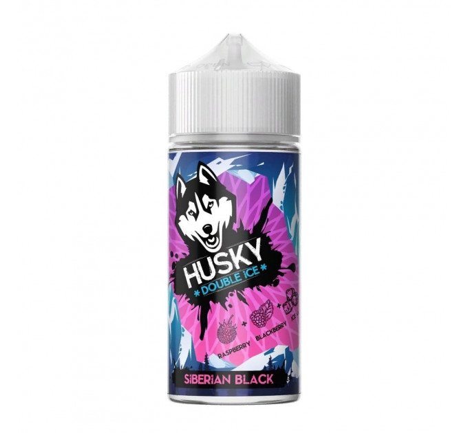 HUSKY DOUBLE ICE Siberian Black (Ледяная малина и ежевика) 20mg